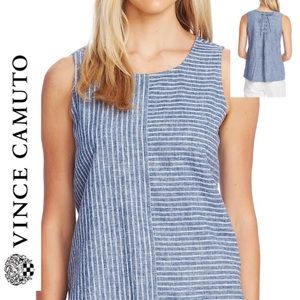 🆕Vince Camuto tie back sleeveless top XXS